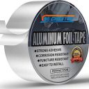 CHESTON Leakage Repair Aluminium Foil Tape 5 Meter Water Proof Rubber Tape For Pipe Leakage Heat Resistant Foil/Duct Tape for Roofing, Repair and Sealant HeavyDuty Crack Filler Adhesive Tape(5CM*5M)...