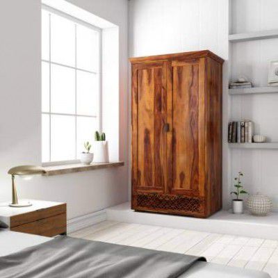 Chetan Interiors Sheesham Cupboard (Finish Color - Honey)