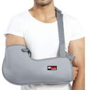 CHEVALIER Arm Sling Pouch Belt, Arm Brace Immobilizer with Elbow Support for Fracture, Sprain, Dislocation and Pain Relief (M, Grey)...