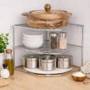 CHHAAP Stainless Steel 2 Level Kitchen Storage Rack for Corners(NHSP) (Pack of 1)...