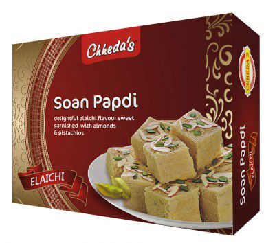 Chheda's - Elaichi Soan Papdi - 400 Gm - Pack of 1