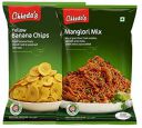 Chheda's - Yellow Banana Chips (300 Gm) and Manglori Mix (350 Gm) | Banana Wafers | Indian Namkeen | Tasty Snacks | Ready to Eat - Combo Pack...