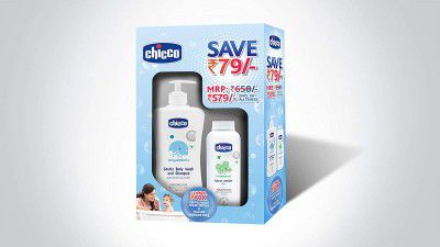 Chicco Gentle Body Wash 500ml + Talc 150g