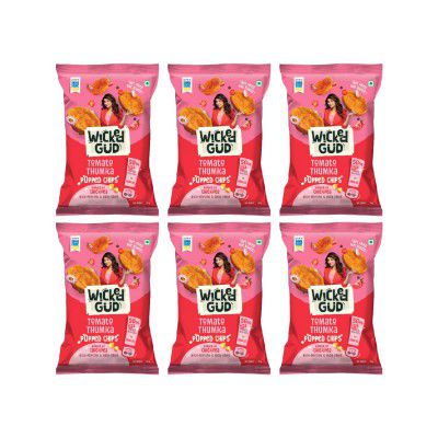 Chickpea Popped Chips - Tomato Thumka 20gm | Pack of 6