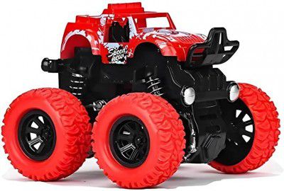 Chigy Wooh Monster Truck Toy for Kids, Amazing, 360 Degree Stunt Car Pack of 1 (Multicolor)