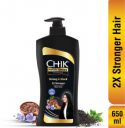 Chik Protein Solution Thick And Glossy Shampoo, Bhringraj Oil & Black Tea, 650 ml...