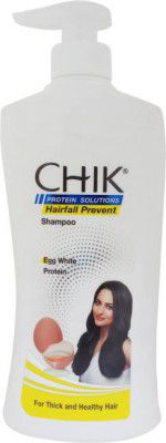 Chik Protein Solutions Hair Fall Prevent Shampoo, With Egg White Protein  (650 ml)