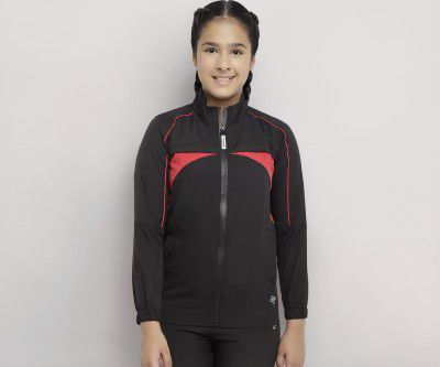 CHIMPRALA Girls Color Block Jacket for Kids