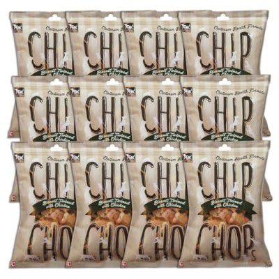Chip Chops Chip Chops Dog Treat Pack of 12 (Biscuit Twined with Chicken), 70 g (Pack of 12)