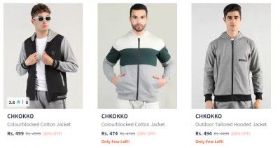 CHKOKKO Jackets For Men Upto 90 % Off | Starts At 499