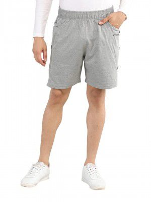 CHKOKKO Mens Regular Cotton Regular Fit Plain Shorts for Men