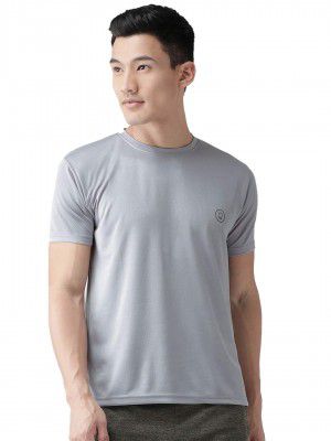 CHKOKKO Men's Solid Regular Fit Sports T-Shirt
