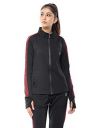 CHKOKKO Polyester Women Sports Zipper Stylish Standard Length Jacket Black Red, Small...