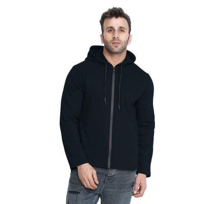 CHKOKKO Winter Wear Full Sleeves Hooded Sweatshirt for Men