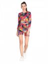 CHKOKKO Women Printed Track Suit Regular Fit Crop Top Shorts Co-Ord Set...