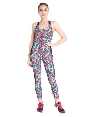 CHKOKKO Women Sports Racerback Yoga Jumpsuit
