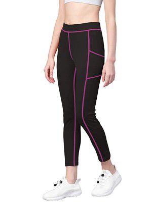 CHKOKKO Women Yoga Track Pants Stretchable Sports Tights