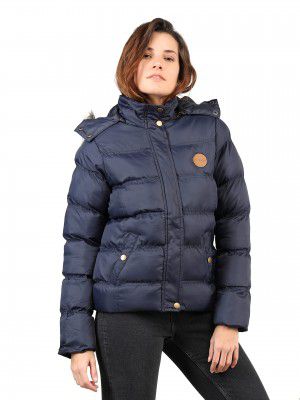 CHKOKKO Women's Polyester Winter Standard Length Quilted Jacket