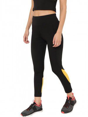 CHKOKKO Women's Skinny Fit Mid Rise Yoga Track Pants Stretchable Gym Legging Tights