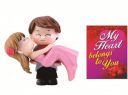 Chocozone Couple Hug Resin Showpiece Couple Miniatures Romantic Gifts for Girlfriend (Hug Couple)...