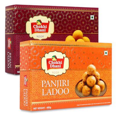 Chokhi Dhani Besan Ladoo - 400g & Panjiri Ladoo - 400g