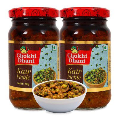 Chokhi Dhani Kair Pickle Pack of 2 (200g Each) 
