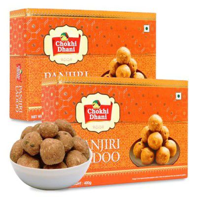 Chokhi Dhani Panjiri Ladoo 400gm | Dry Fruit Laddu - (Pack of 2)