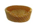 Choostix Bed, Dog & Cat EPE Foam Basket, Royal Round, Ultra Soft, Polka Dot, Yellow, Medium, 900 Gram...
