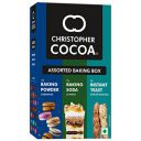Christopher Cocoa Assorted Baking Box Aluminum free Baking Powder 30g, All purpose Baking Soda 50g, Active dry instant yeast 20g (Bake Cakes, Cookies, Breads, Brownies)...
