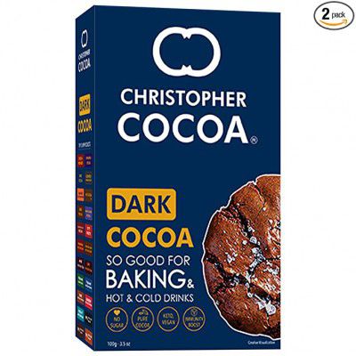 Christopher Cocoa, Dark Cocoa Powder, Unsweetened, 100g