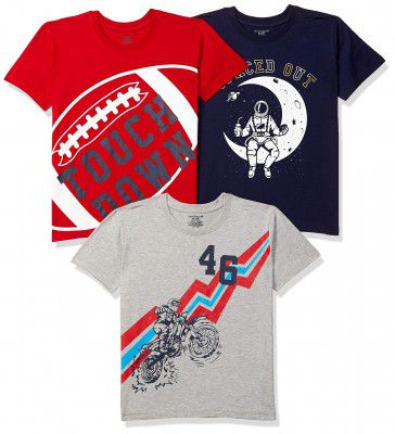 Chromozome Boy's Regular Fit T-Shirt (Pack of 3)