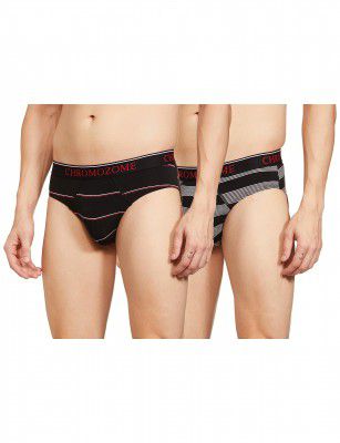 Chromozome Men Modal Striper Brief (Pack of 2)