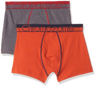 Chromozome Men's Cotton Blend Classic Regular Fit Trunks