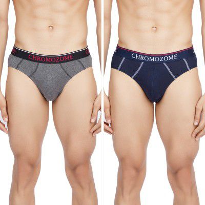 Chromozome Mens Cotton Briefs (Pack of 2)