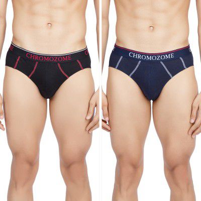 Chromozome Mens Cotton Briefs (Pack of 2)