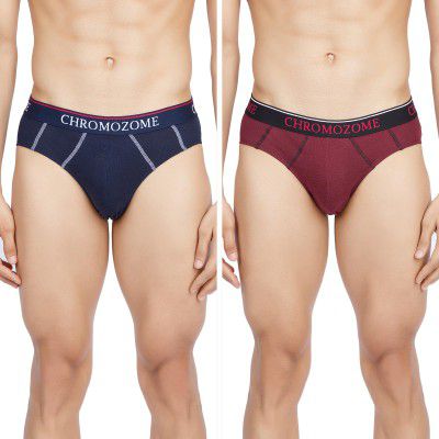 Chromozome Mens Cotton Briefs (Pack of 2)