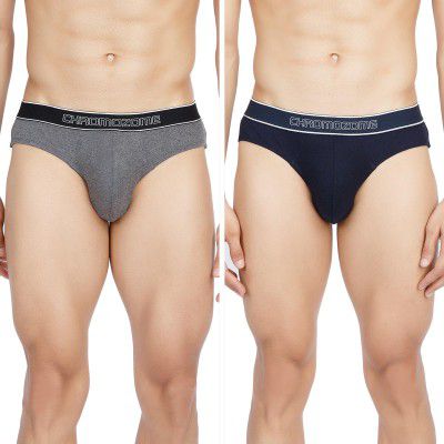Chromozome Mens Cotton Rib Briefs (Pack of 2)