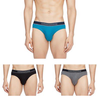 Chromozome Mens Cotton Rib Briefs (Pack of 3)