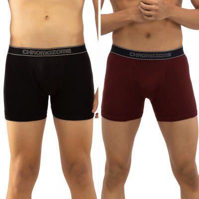 Chromozome Mens Cotton Rib Trunks (Pack of 2)