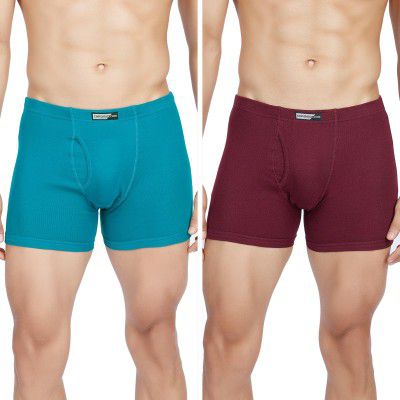 Chromozome Mens Cotton Rib Trunks (Pack of 2)
