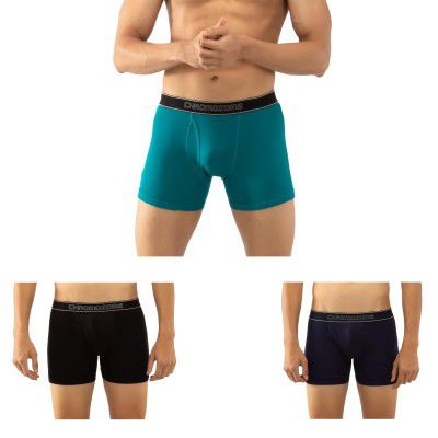 Chromozome Mens Cotton Rib Trunks (Pack of 3)