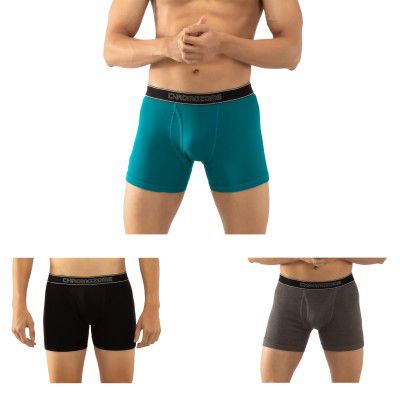 Chromozome Mens Cotton Rib Trunks (Pack of 3)