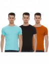 Chromozome Mens Cotton Rich Regular Fit T-Shirts (Pack of 3)...