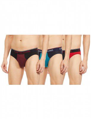 Chromozome Mens Cotton-Stretch Briefs (Pack of 3)