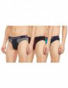 Chromozome Mens Cotton-Stretch Briefs (Pack of 3)...