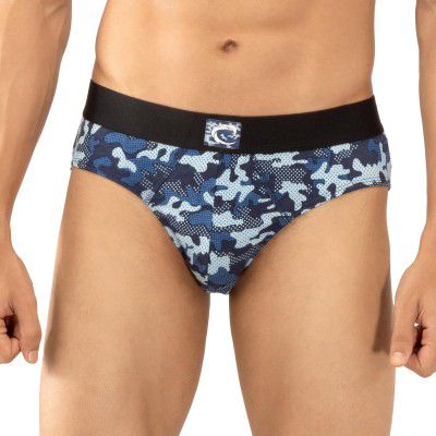 Chromozome Mens Cotton-Stretch Printed Brief