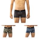 Chromozome Mens Cotton-Stretch Printed Trunks (Pack of 3)...