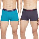 Chromozome Mens Cotton-Stretch Trunks (Pack of 2)...