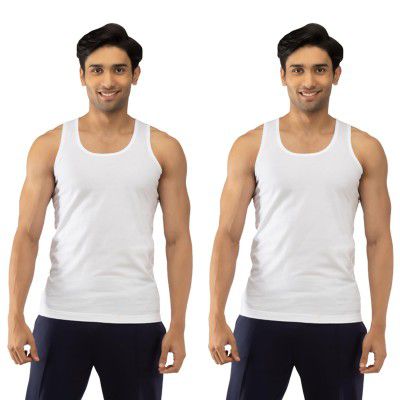 Chromozome Mens Cotton Vests (Pack of 2)