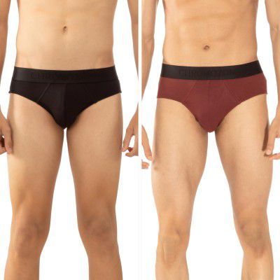 Chromozome Mens Micro Modal Stretch Briefs Pack of 2